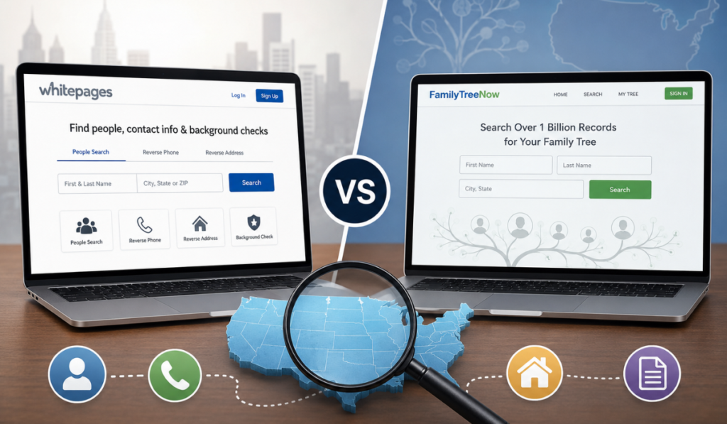 White Pages vs FamilyTreeNow